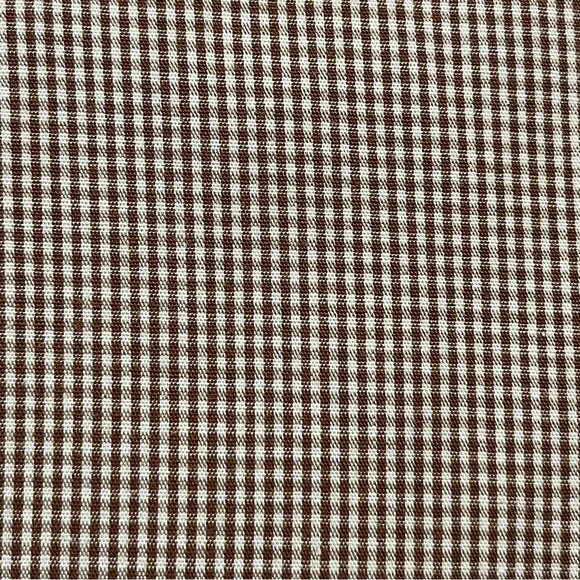 Womens Jaeger Brown and White Small Houndstooth Cotton Shirt - Picture 12 of 12